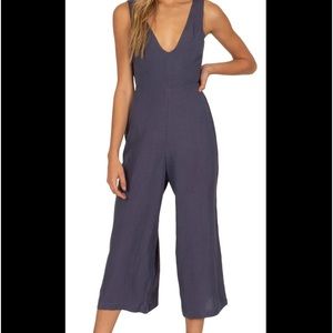 Amuse Society Port Woven Jumpsuit - indigo - Linen blend - love waves si…